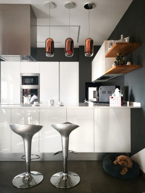 Restyling Mix Grigio & Rosa minimalistisch-kueche