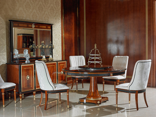 Infinity 1.8M Solid Wood Round Dining Table - Traditional - Dining ...