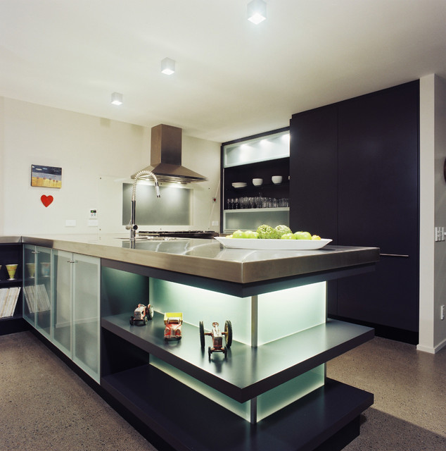 Glass Kitchen modern-kueche