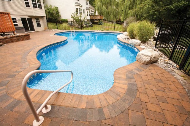 EP Henry Pool Deck in 3 Piece Rustic Modular