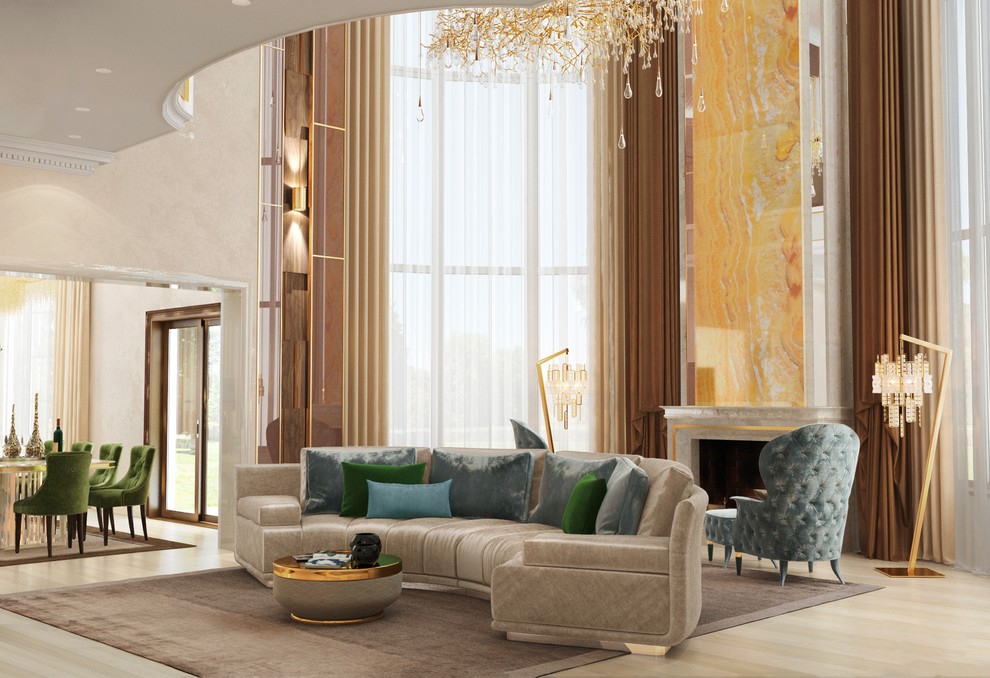 Роскошь в стилистическом разнообразии - гостинная