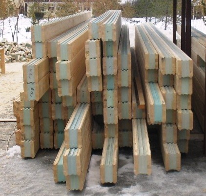 Дома из термобруса-клееного бруса с утеплителем