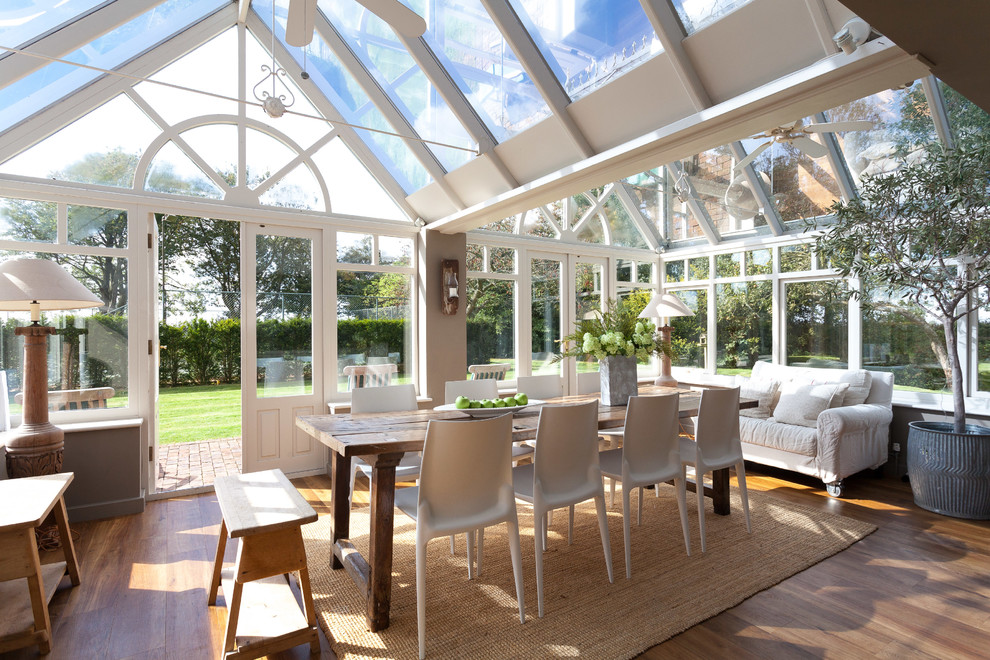 Design ideas for a country sunroom in Gloucestershire.