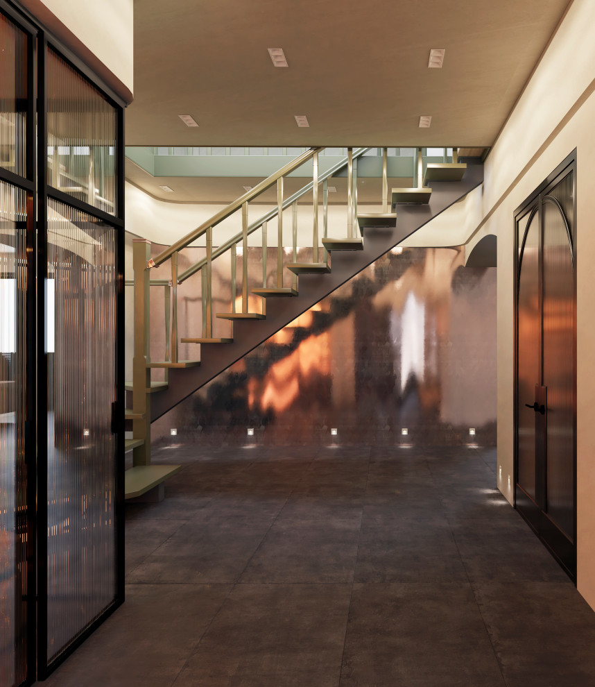 "Дом тысячи лестниц". Прихожая и гостиная 1-го этажа