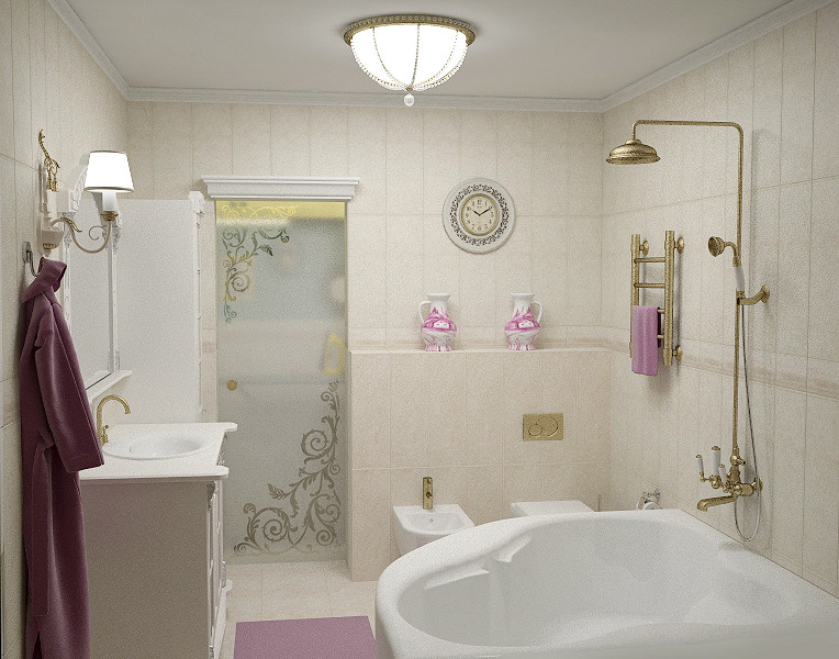 Квартира в современном классическом стиле.