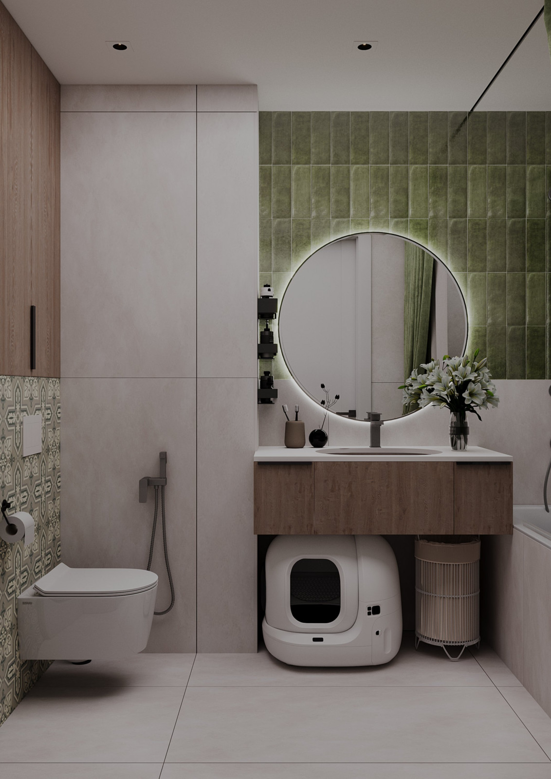 Квартира для семейной пары с ребенком в ЖК Полюса. 57,3 кв.м.