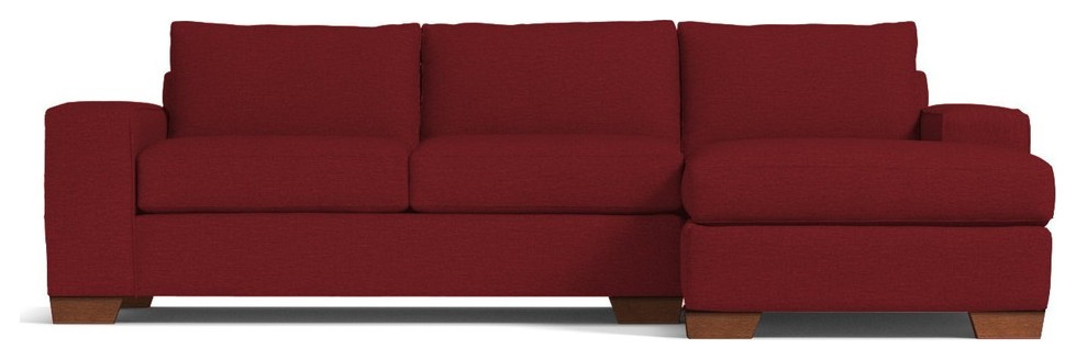 Apt2B Melrose 2-Piece Sectional, Berry, Chaise on Right