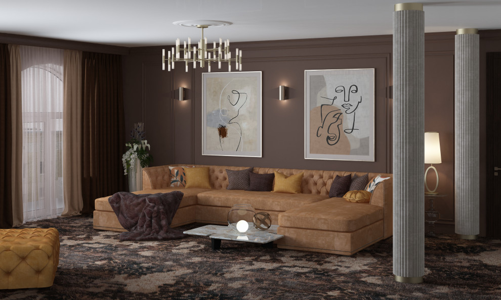 Интерьер гостиной в трех вариантах