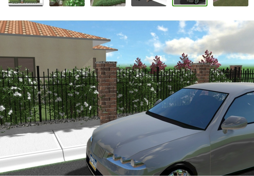 Giardino di 300 mq per abitazione familiare.