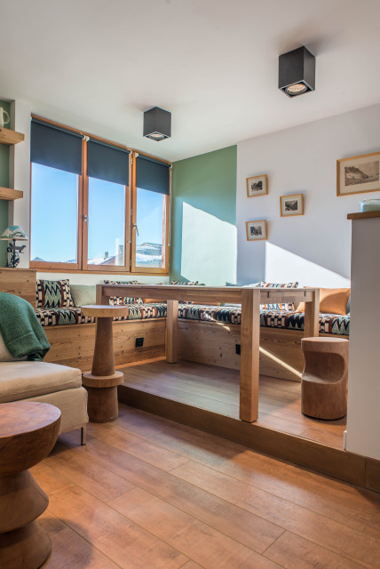 Studio montagne rustik-vardagsrum