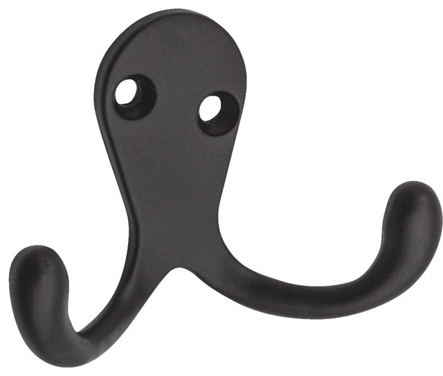 2 Prong Coat Rack Hook Hardware Set 5 Pack of Coat Hooks Oil Rubbed Bronze Classic Design