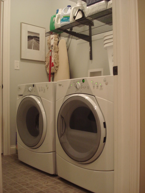 Small Laundry Function contemporary-laundry-room