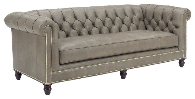 Manchester Leather Sofa Traditional Sofas By Lexington Home Manchester Leather Sofa Traditional