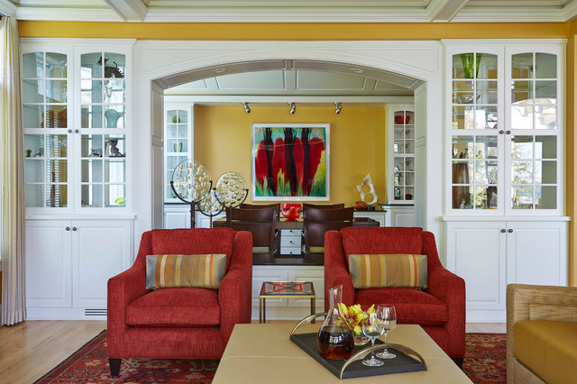 Contemporary Lake Minnetonka Residence - Transitional - Living Room