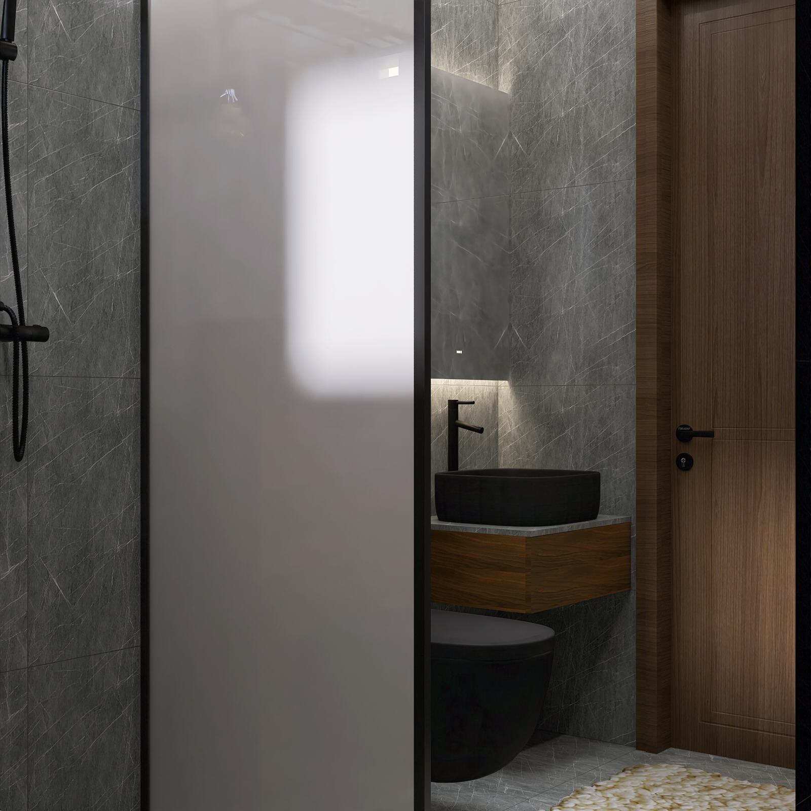 Душевая в загородном доме