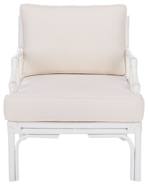 Safavieh Kazumi Accent Chair, White/White