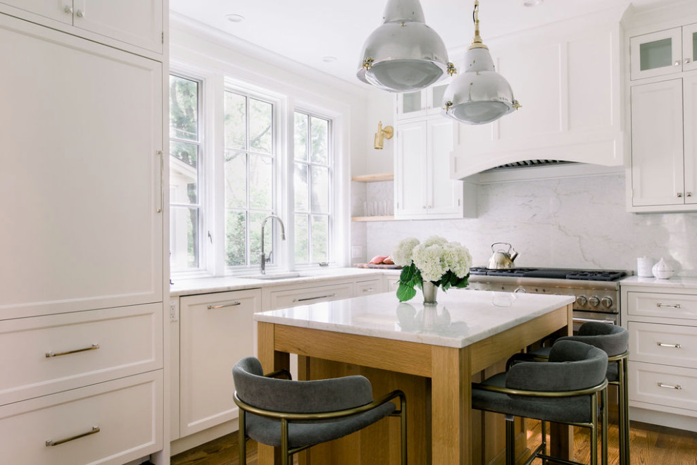Inspiration for a transitional kitchen remodel in Chicago
