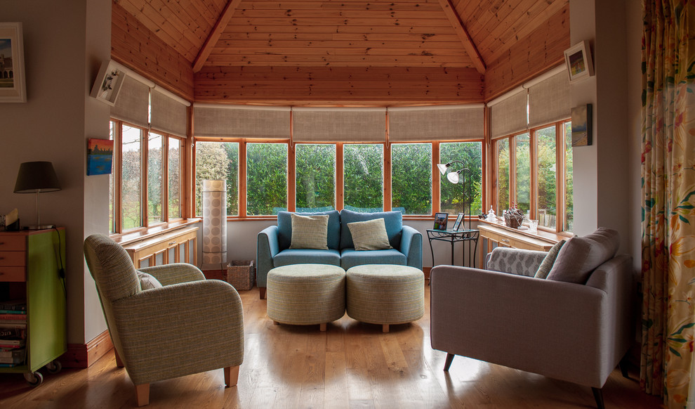 Photo of a transitional sunroom in Other.