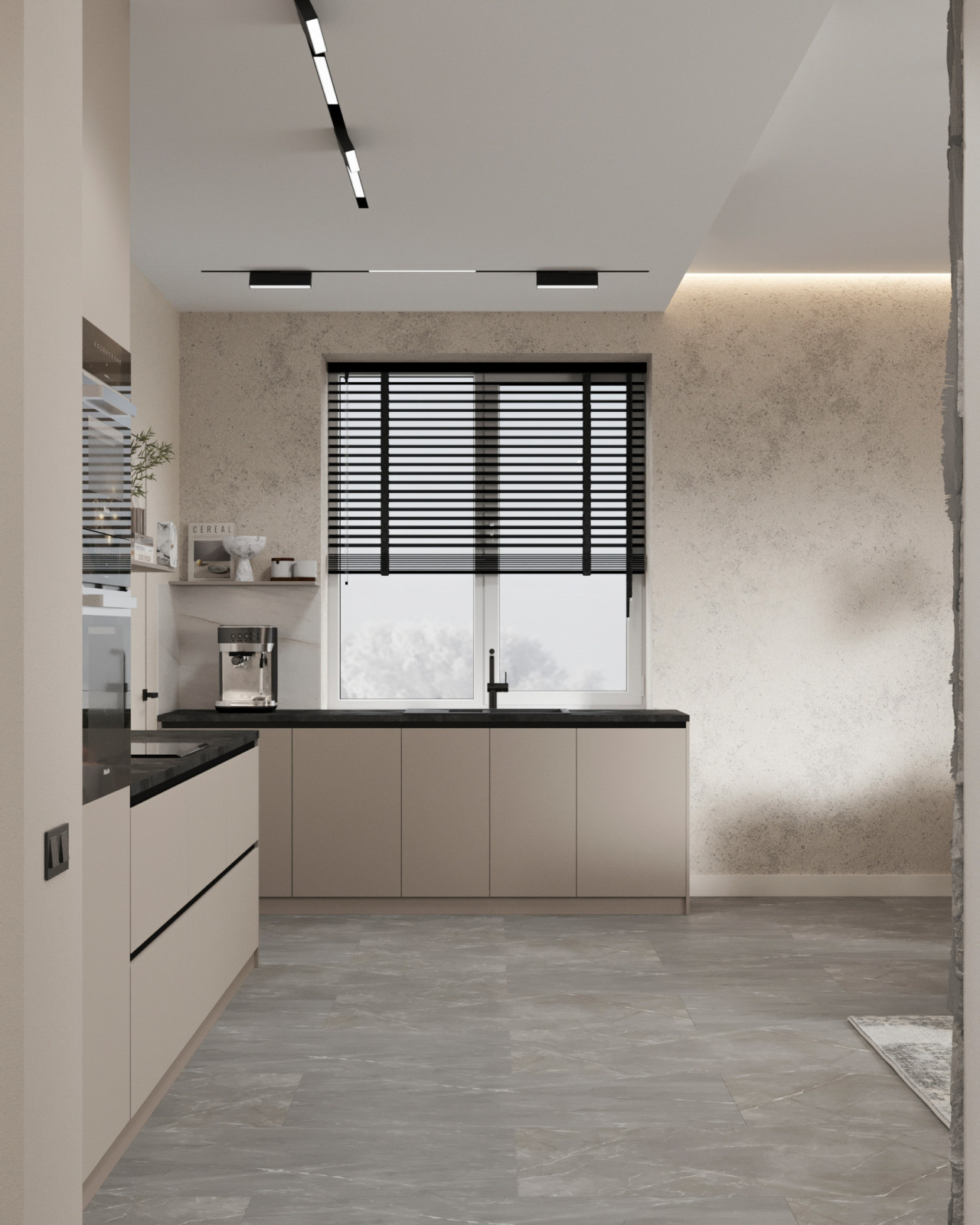 Стильный интерьер коттеджа с женской и мужской спальнями