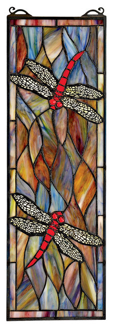 Tiffany Style Dragonfly Stained Glass