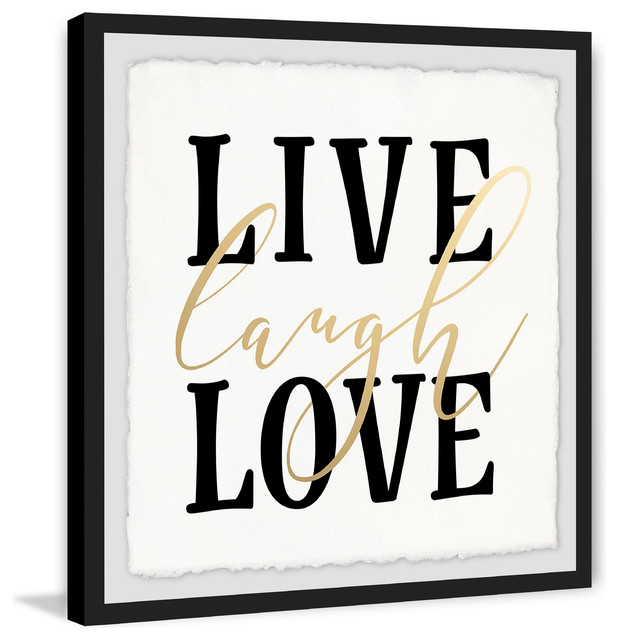 Live Laugh Love" Framed Painting Print - Contemporary - Prints And Posters  - by Marmont Hill | Houzz