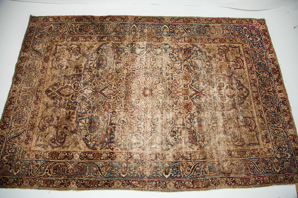 Antique Persian Kerman Rug from Old New House