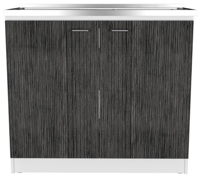 Home Square 2-Piece Set With Credenza Desk & 2-Drawer Lateral File Cabinet Prvw Vr~191569318