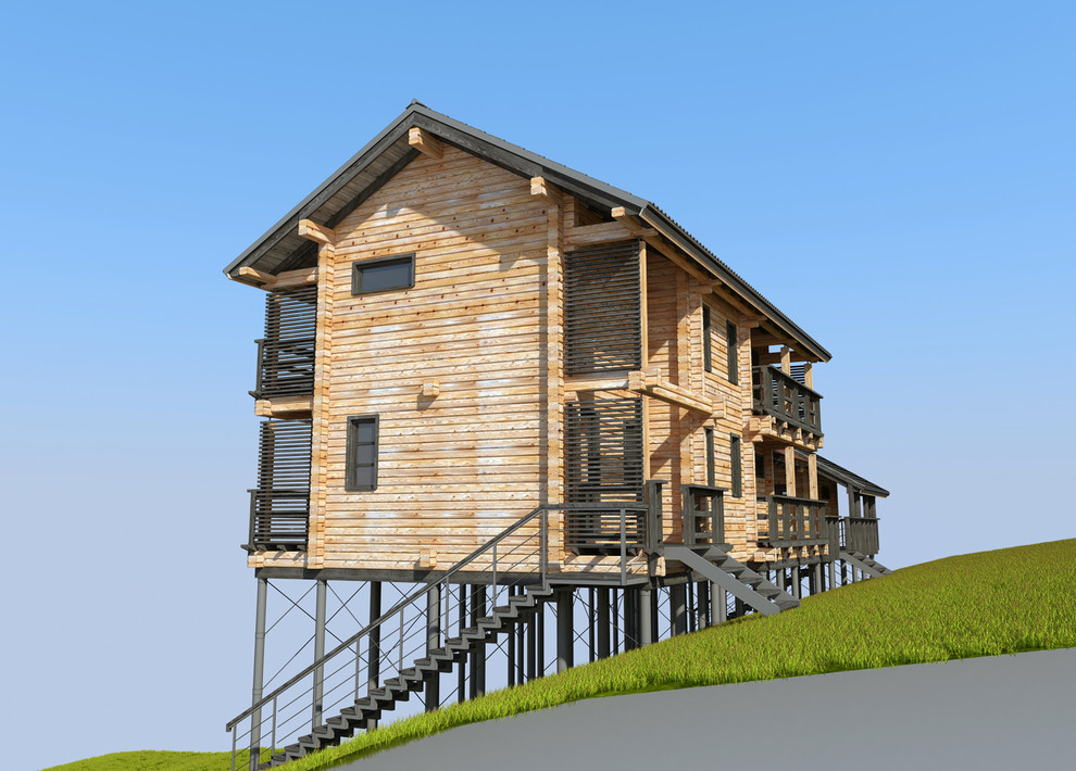 Дом на склоне