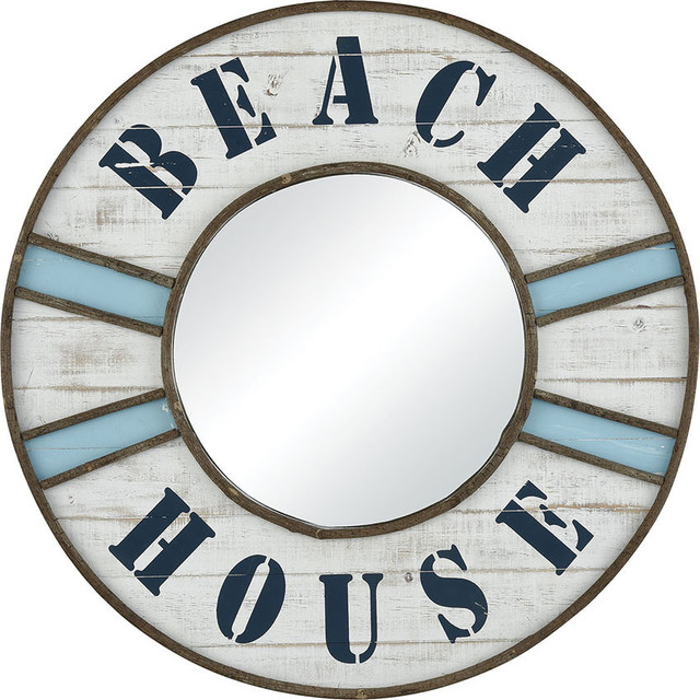 Beach House Wall Mirror Beach Style Wall Mirrors by HedgeApple