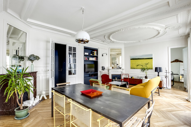 Houzzbesuch: Pariser Altbauwohnung wird modernes Midcentury-Juwel