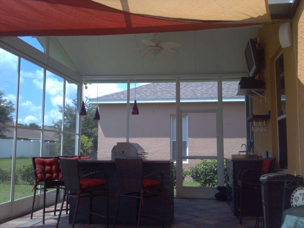 Photo of a transitional verandah in Orlando.