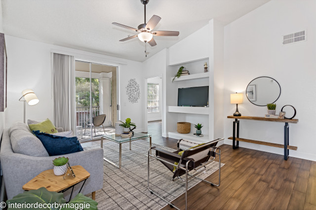 Condo Staging shabby-chic-style-living-room