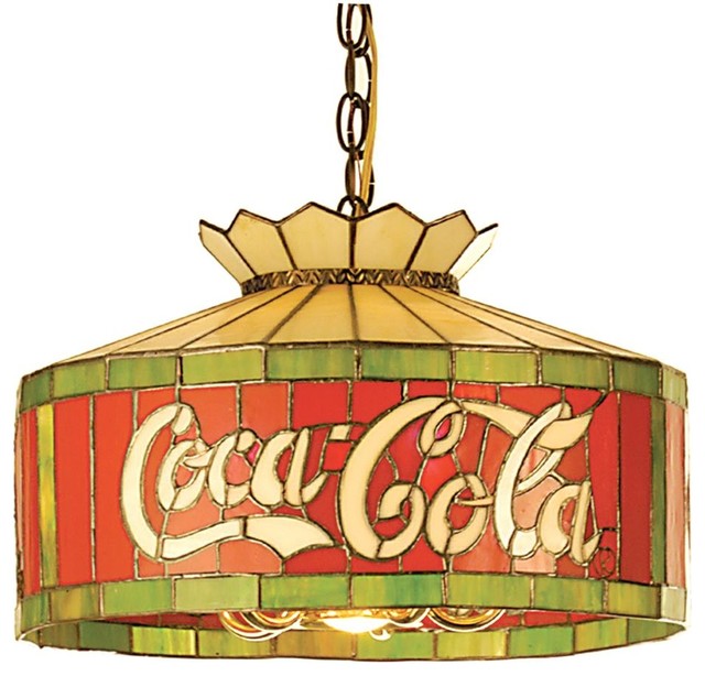16 in. Copperfoil Coca-Cola Pendant Light - Contemporary - Pendant ...