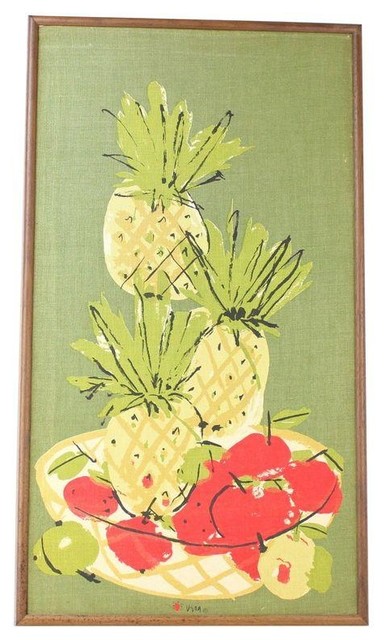 Pre-owned Framed Vera Art - Pineapples, Pears and Apples