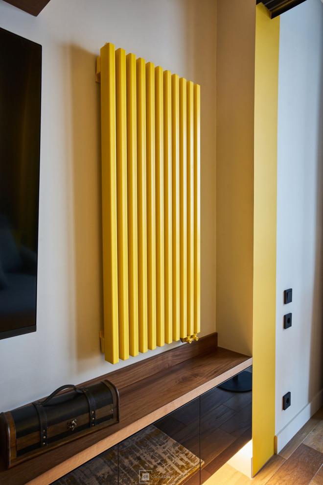 Стильный интерьер с жёлтыми акцентами