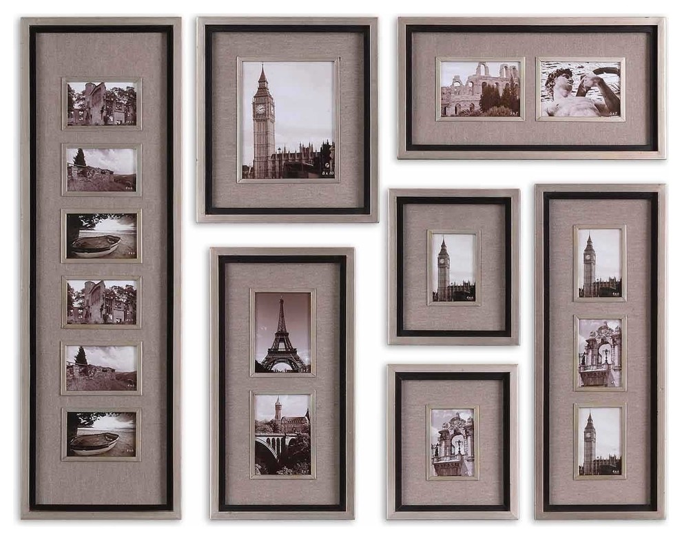 Uttermost Massena Photo Frame Wall Art Collage Set Of 7 Contemporary Photographs By Alcove Lighting