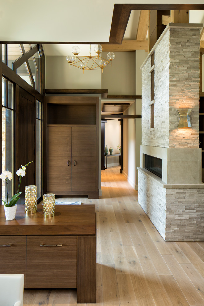 Entryway - rustic entryway idea in Minneapolis