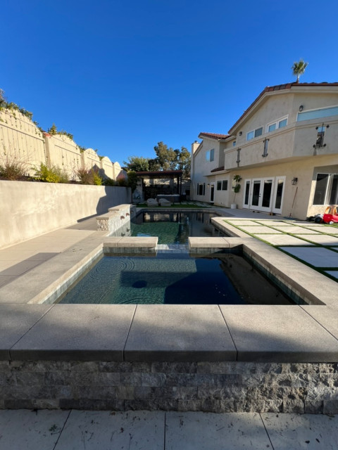 Pool & Backyard contemporaneo-piscina
