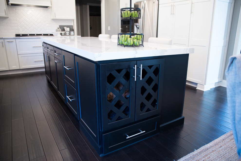 Example of a transitional kitchen design in Indianapolis