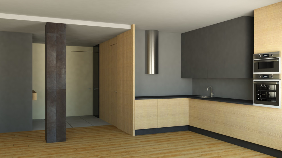 дизайн - проект квартиры 84 м2 с гостиной 42 м2