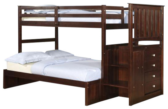 dark wood bunk beds