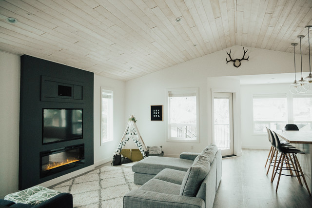 Modern Farmhouse scandinavian-living-room