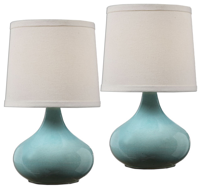 Uttermost Gabbiano Pale Blue Lamps S 2