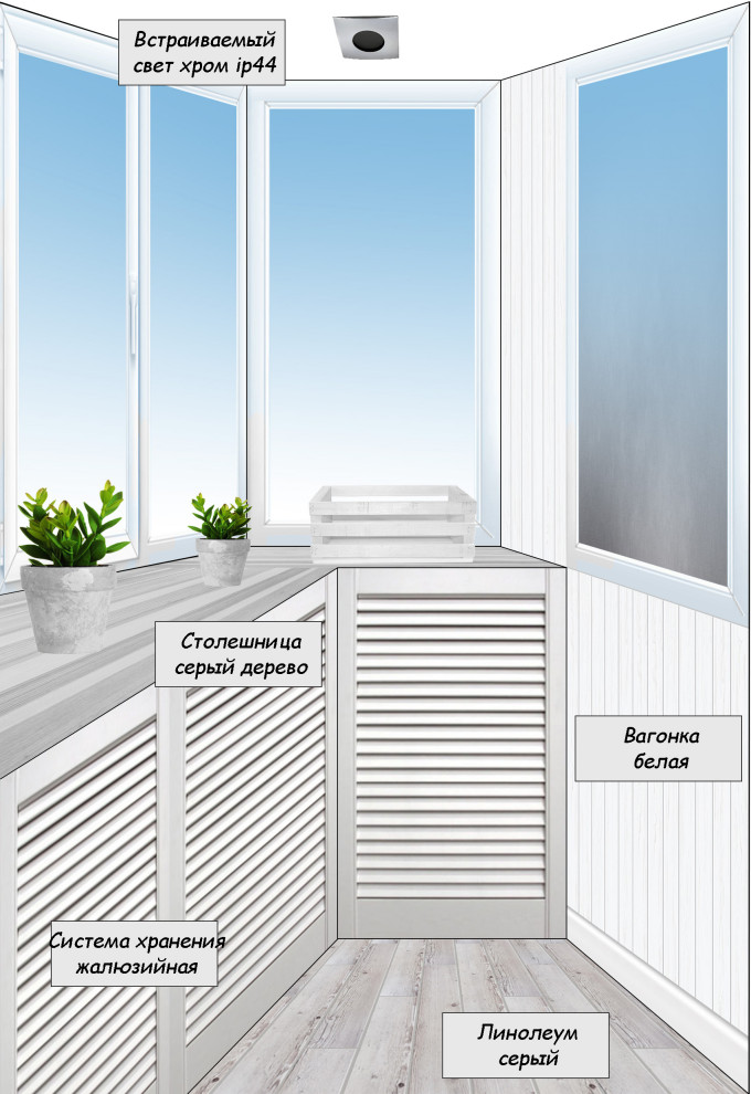 Коллаж балкон