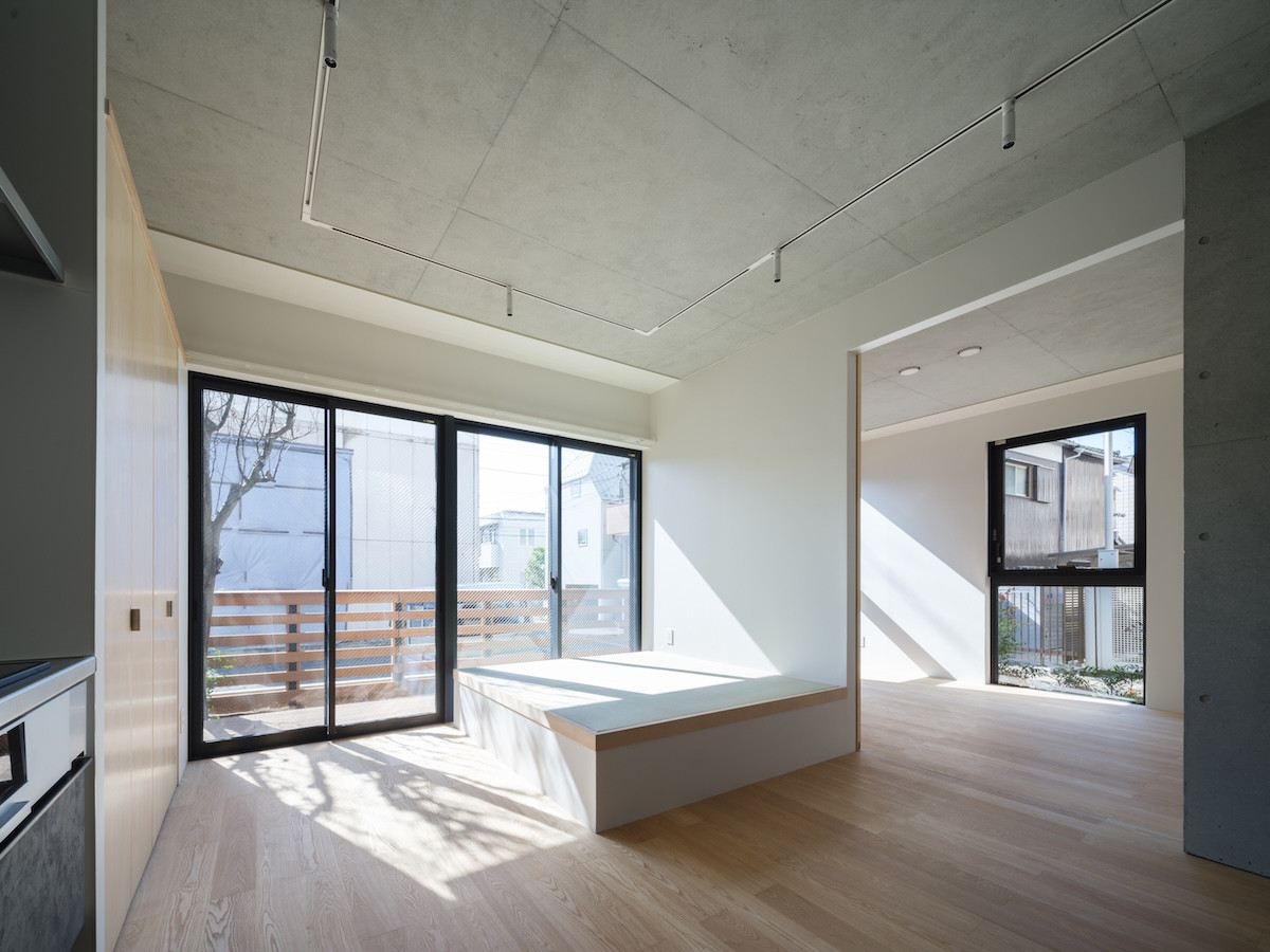 Inspiration for a modern living room remodel in Tokyo