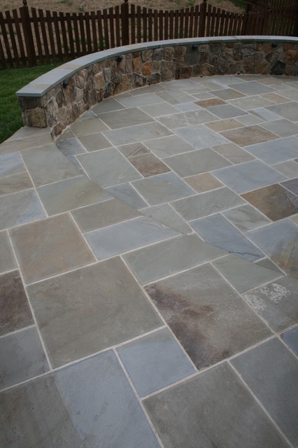 Pennsylvania Flagstone Patio Multi Level Traditional Patio