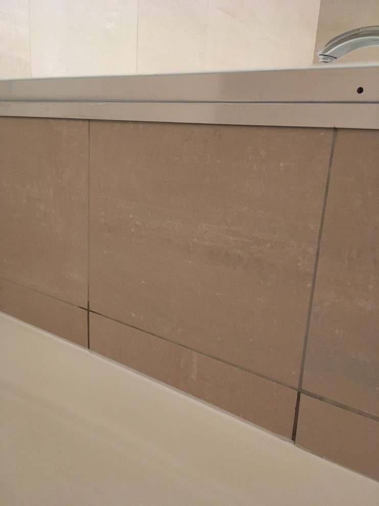 Grout in shower not drying