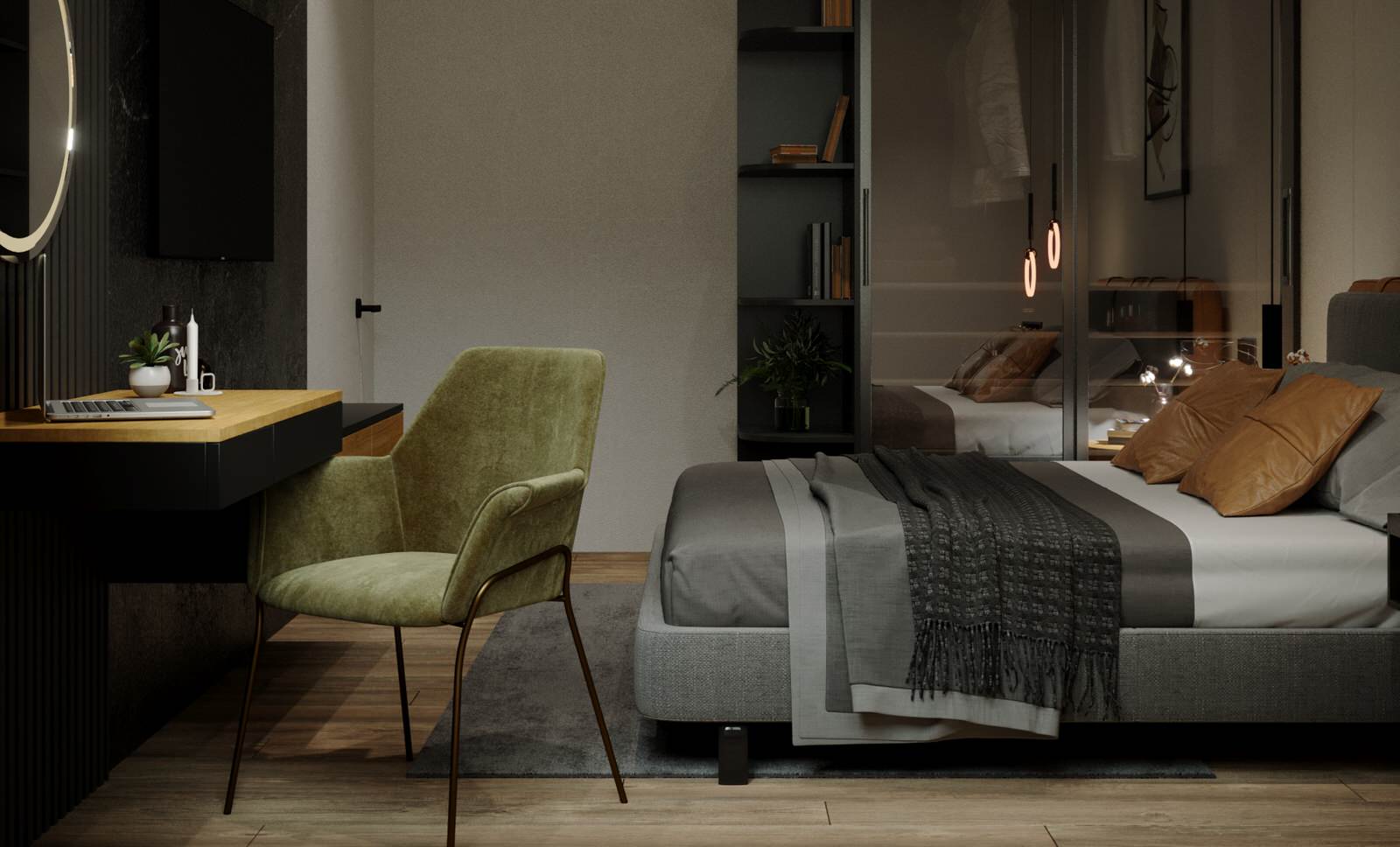 Интерьер Частного дома 110 м2. Современный интерьер для молодой пары