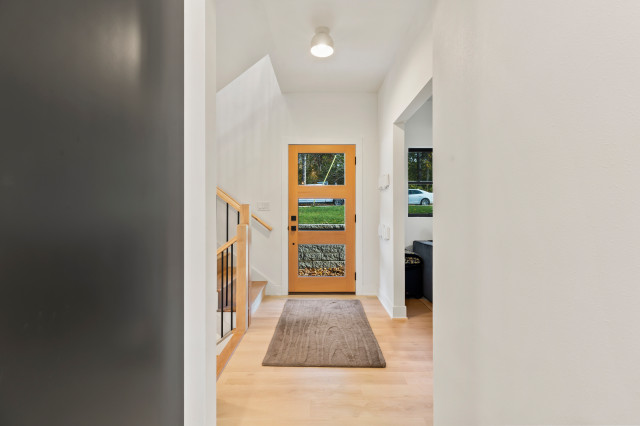 Okauchee Lake Home transitional-hall