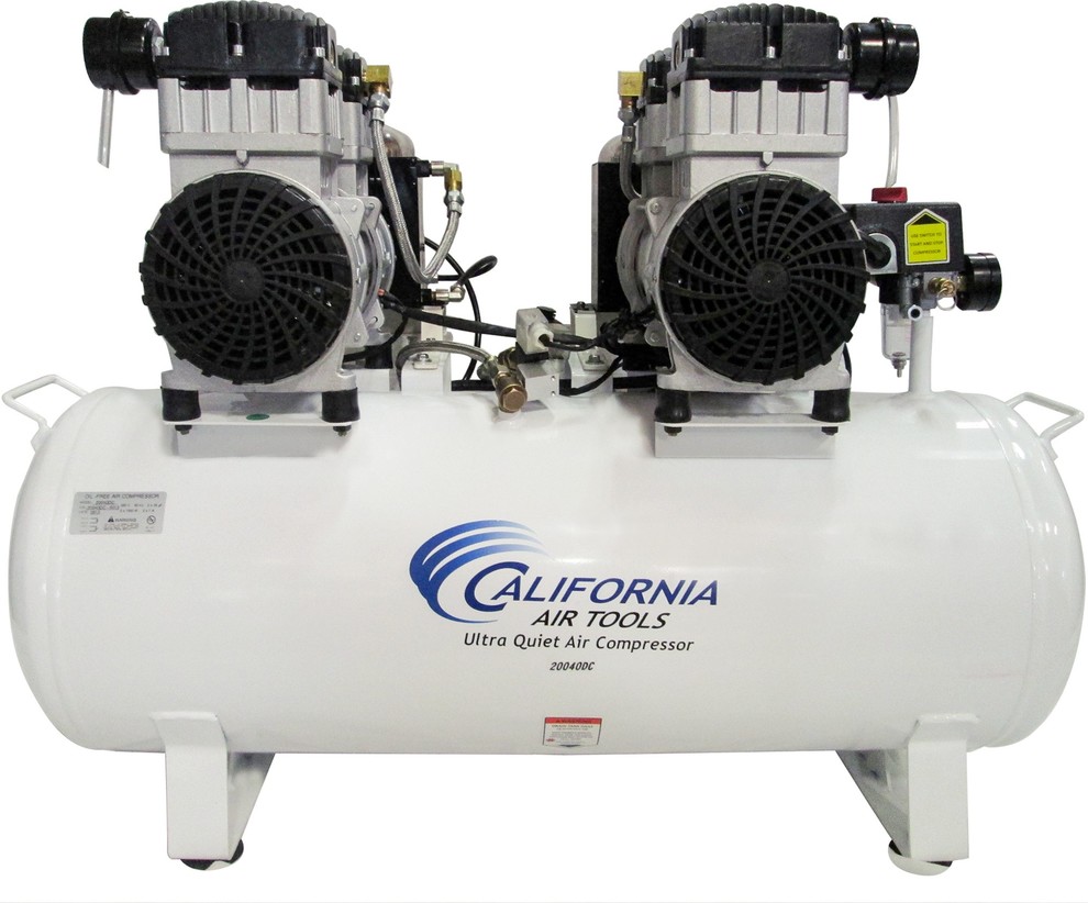 4.0 Hp, 20.0 Gal. Steel Tank Air Compressor With Air Drying System -  Contemporary - Outdoor Power Equipment - by California Air Tools | Houzz